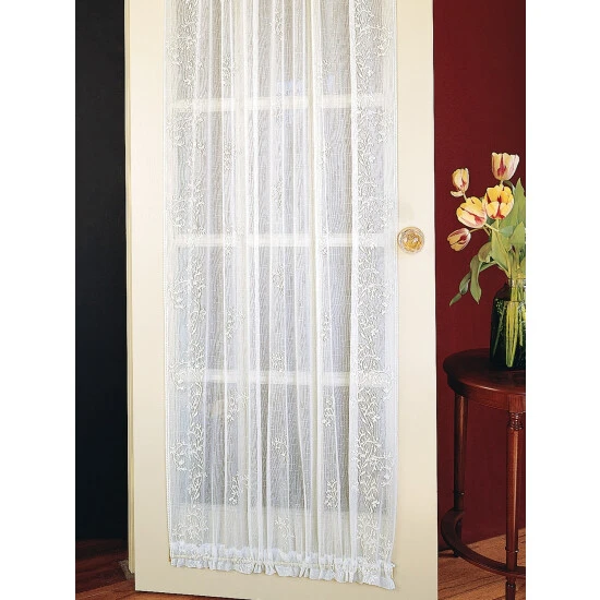 Flash Sale π Vermont Country Store Divine Sheer Rod Pocket Door Panel White π - Image 2