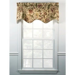 Best reviews of โ๏ธ Vermont Country Store Hatfield Floral Lined Scalloped Valance Navy โ