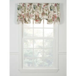 Best deal โญ Vermont Country Store Chateau De Fleur Rod Pocket Scalloped Valance Blue ๐