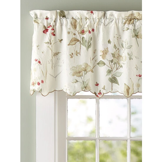 Top 10 β Vermont Country Store Mille Fleur Rod Pocket Tailored Valance Natural π― - Image 2