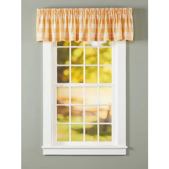 Budget 🔔 Vermont Country Store Buffalo Check Rod Pocket Tailored Valance 🤩 - Image 4