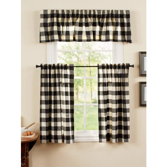 Budget 🔔 Vermont Country Store Buffalo Check Rod Pocket Tailored Valance 🤩 - Image 9