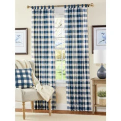 Buy ⌛ Vermont Country Store Amelia Rod Pocket Panel With Back Tabs Wheat 🛒