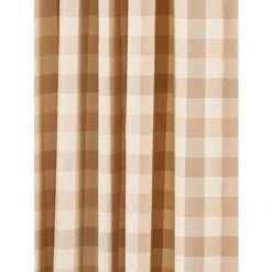 Cheapest 🥰 Vermont Country Store Moire Plaid Rod Pocket Tailored Valance Blue ⭐