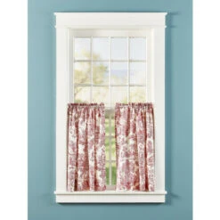 Coupon π Vermont Country Store Essex Toile Rod Pocket Tiers Blue β
