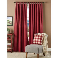 Wholesale โ๏ธ Vermont Country Store Solid Cotton Duck Tab Top Curtains Gold ๐