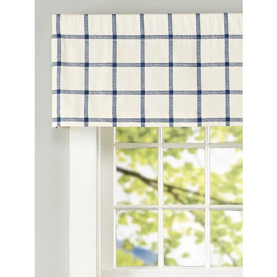 Top 10 🎁 Vermont Country Store Windowpane Plaid Rod Pocket Tailored Valance 🎁 - Image 2