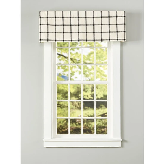 Top 10 🎁 Vermont Country Store Windowpane Plaid Rod Pocket Tailored Valance 🎁 - Image 5