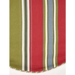 Cheap 😉 Vermont Country Store Hearthwood Stripe Scalloped Valance With Corded Trim Natural Stripe ✨