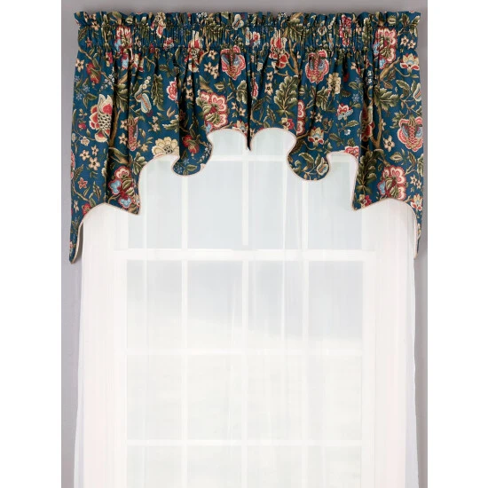 Buy 🛒 Vermont Country Store Hatfield Floral Lined Rod Pocket Princess Swag Pair Gray ✨ - Image 5