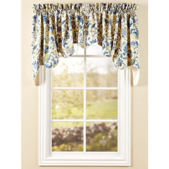 Buy 🛒 Vermont Country Store Hatfield Floral Lined Rod Pocket Princess Swag Pair Gray ✨ - Image 6