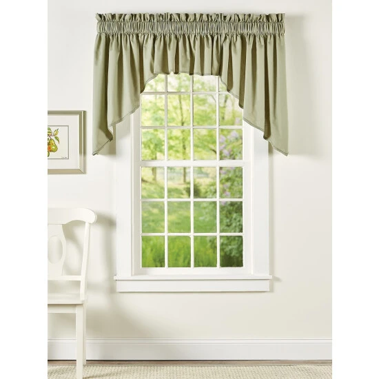 Deals 😍 Vermont Country Store Carolyn's Colorful Lined Rod Pocket 3-Piece Swag Set Slate 🔥 - Image 5