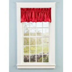 Flash Sale 👍 Vermont Country Store Carolyn's Colorful Rod Pocket Balloon Valance Almond ⭐