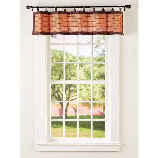 Cheapest 🛒 Vermont Country Store Ring Top Bamboo Valance Espresso 🤩 - Image 3