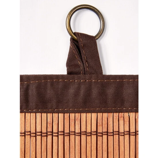 Cheapest 🛒 Vermont Country Store Ring Top Bamboo Valance Espresso 🤩 - Image 5