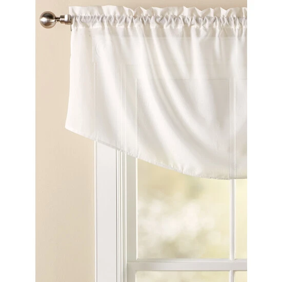 Best Pirce π Vermont Country Store Sandy Semi-Sheer Rod Pocket Cascade Valance Natural π - Image 2