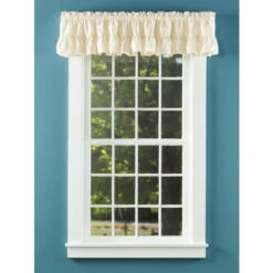 Best deal โ Vermont Country Store Wide Ruffles Rod Pocket Tailored Valance White ๐