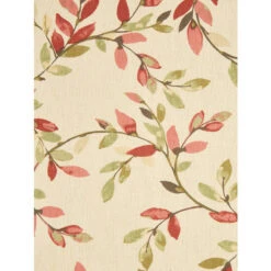 Best Sale 🔔 Vermont Country Store Arbor Lane Rod Pocket Tailored Valance Ivory And Red 🧨