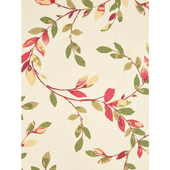 Best Sale π Vermont Country Store Arbor Lane Rod Pocket Tailored Valance Ivory And Red 𧨠- Image 5