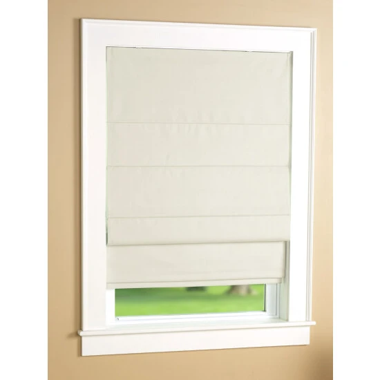 Hot Sale π Vermont Country Store Textured Linen-Blend Thermal Blackout Cordless Roman Shade Harbor Fog β - Image 2