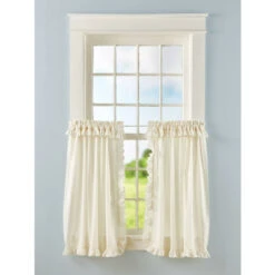 Best deal ๐ฅฐ Vermont Country Store Ticking Stripe Lined Rod Pocket M-Shaped Valance Black ๐คฉ