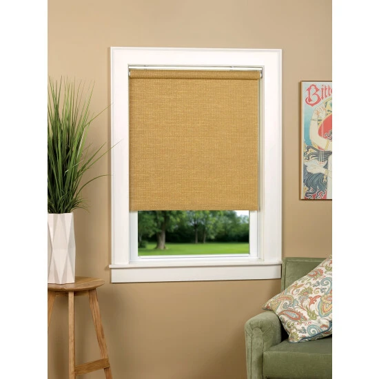 Deals β Vermont Country Store Textured Light-Filtering Woven Roller Shade White β - Image 3