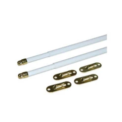 Brand new 💯 Vermont Country Store Telescoping Sash Rod Pair, 5/16 Inch White ⭐