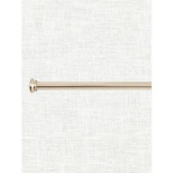 Flash Sale ❤️ Vermont Country Store Flat Finial Curtain Rod, 1 Inch Brushed Nickel 😀