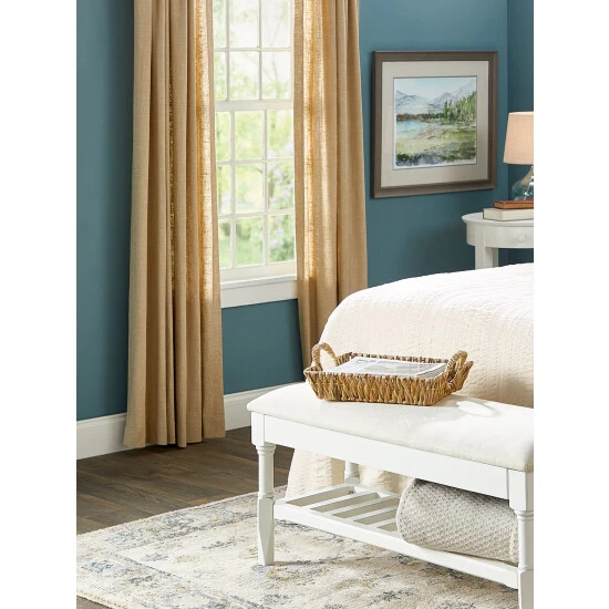 Coupon π Vermont Country Store Soft Linen Rod Pocket Curtains White π - Image 8