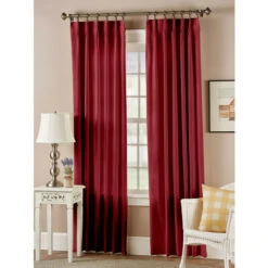 Budget 😀 Vermont Country Store Solid Cotton Duck Pinch Pleat Curtains Natural ✨