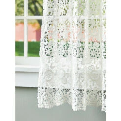 Best Pirce ๐ Vermont Country Store Seascape Toile Lined Rod Pocket Austrian Valance, In 2 Sizes Khaki โจ