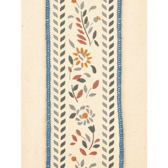 Discount β¨ Vermont Country Store Stenciled Border Rod Pocket Muslin Tiers π - Image 2