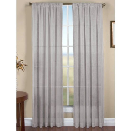 Best Pirce ๐ Vermont Country Store Sheer Linen Rod Pocket Curtains Natural ๐ - Image 5