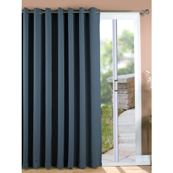 Wholesale ๐ Vermont Country Store Hudson Dot Room-Darkening Grommet Top Patio Panel Stone โญ - Image 4