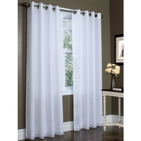 Best deal ๐ Vermont Country Store Privacy Lined Grommet Top Semi-Sheer Panel Ivory ๐ - Image 2