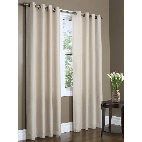Best deal ๐ Vermont Country Store Privacy Lined Grommet Top Semi-Sheer Panel Ivory ๐ - Image 4