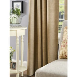 Deals โ๏ธ Vermont Country Store Soft Tweed Lined Rod Pocket Curtains Flax โจ