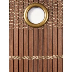 Best Sale 😉 Vermont Country Store Grommet Top Bamboo Panel Walnut 🥰