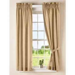 Deals 🌟 Vermont Country Store Mill Brook Rod Pocket Curtains Yellow 🛒