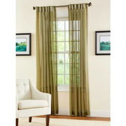New 💯 Vermont Country Store Pretty Pleats Semi-Sheer Curtains With Back Tabs White 🔔