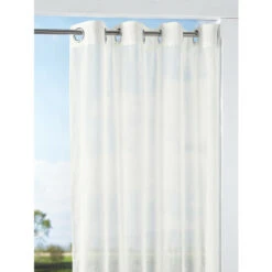 Outlet 🥰 Vermont Country Store Light And Lineny Indoor/Outdoor Semi-Sheer Grommet Top Panel White 🎁