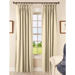 Budget ⌛ Vermont Country Store Insulated Lined 48 Inch Pinch Pleat Curtains White 😀
