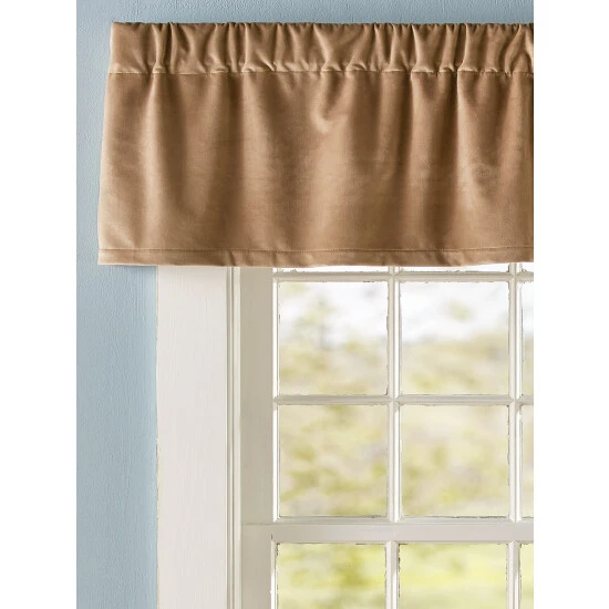 Budget ๐ฏ Vermont Country Store Queenfield Velvet Rod Pocket Tailored Valance Navy ๐ฅ - Image 2