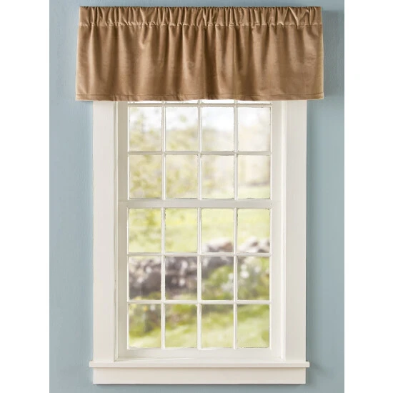 Budget ๐ฏ Vermont Country Store Queenfield Velvet Rod Pocket Tailored Valance Navy ๐ฅ - Image 4