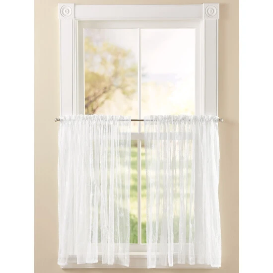 Outlet โค๏ธ Vermont Country Store Honeybee Lace Rod Pocket Tier Ecru ๐ - Image 3