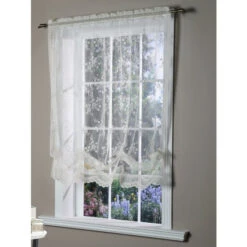 Best Pirce ๐ Vermont Country Store Enchanted Gardens Lace Balloon Panel White ๐ฅฐ