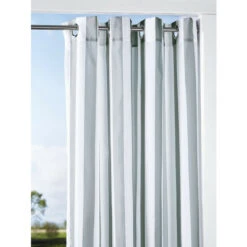 Best deal 🌟 Vermont Country Store Seascape Indoor/Outdoor Stripe Grommet Top Sheer Curtains Blue 🥰